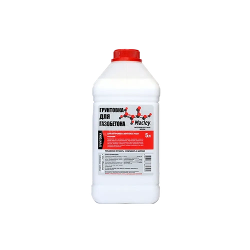 Грунтовка для газобетона 5л МАКЛЕЙ