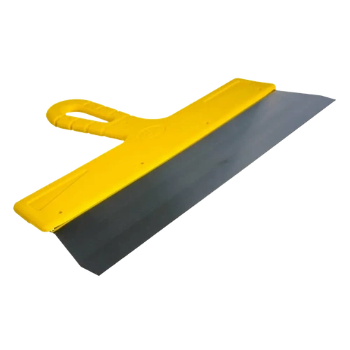 Шпатель фасадный Мастер из нержавеющей стали, желтая рукоятка, 350 мм, Бибер