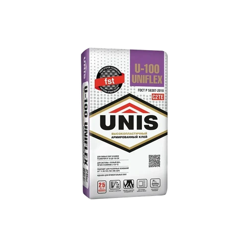 Клей Юнис эластичный UNIFLEX U-100 25кг (48)