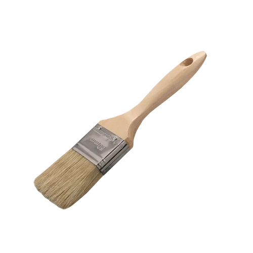 Кисть флейцевая натуральная щетина, деревянная рукоятка «Стандарт», 50 мм