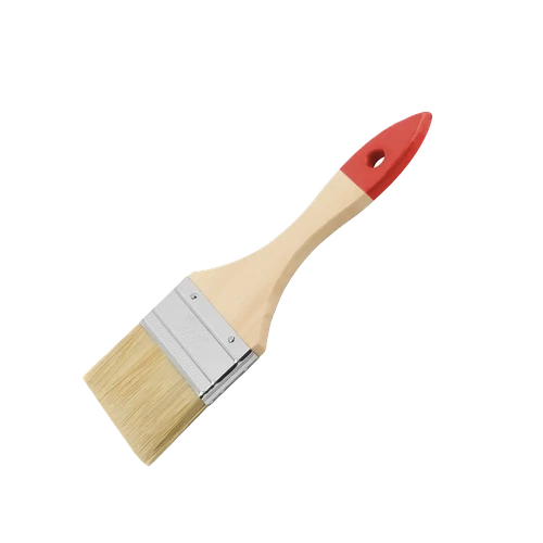 Флейцевая кисть из натуральной щетины с деревянной рукояткой «Стандарт» 38 мм