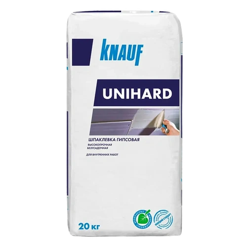 Шпатлевка гипсовая KNAUF УНИХАРД 20 кг