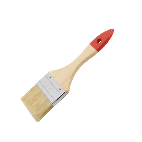 Кисть флейцевая натуральная щетина, деревянная рукоятка «Стандарт», 63 мм