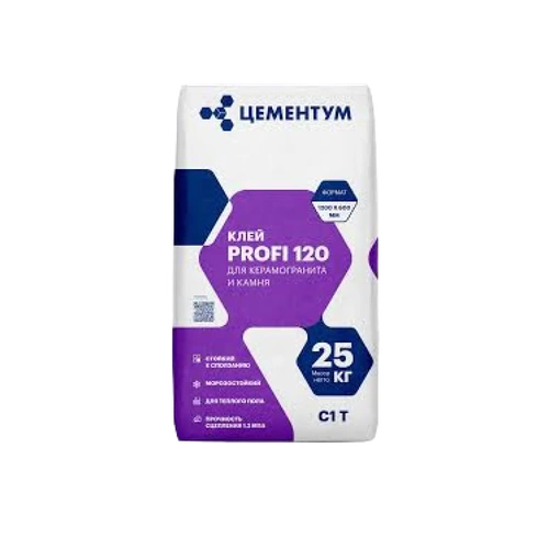 Клей ЦЕМЕНТУМ profi 120 С1 25кг