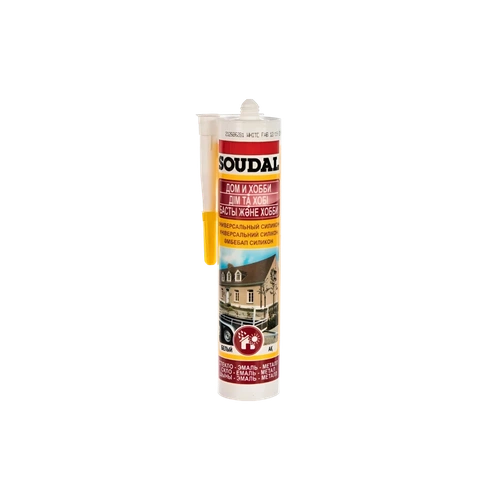 Герметик SOUDAL Универсальный силикон белый, 280 мл