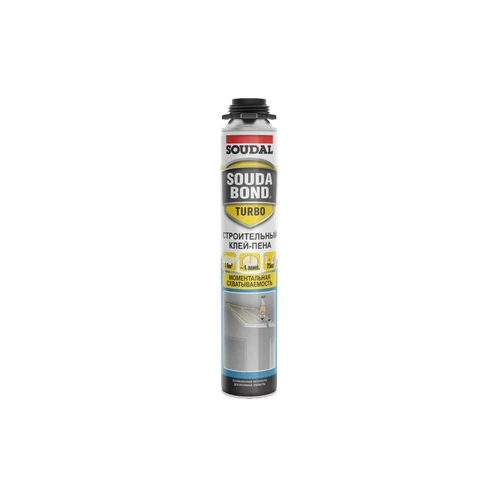 Клей-пена Моментальная схватываемость SOUDAL TURBO 750 мл
