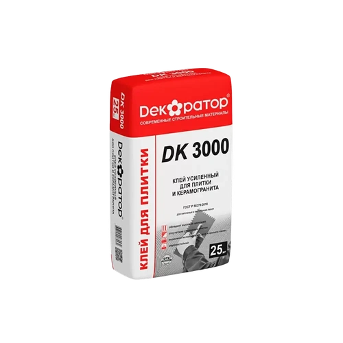 Клей для керам. плитки и керамогранита Декоратор DK 3000 25кг