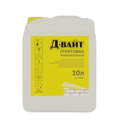 Грунтовка Д-ВАЙТ универсальная для вн. и нар. работ 10л